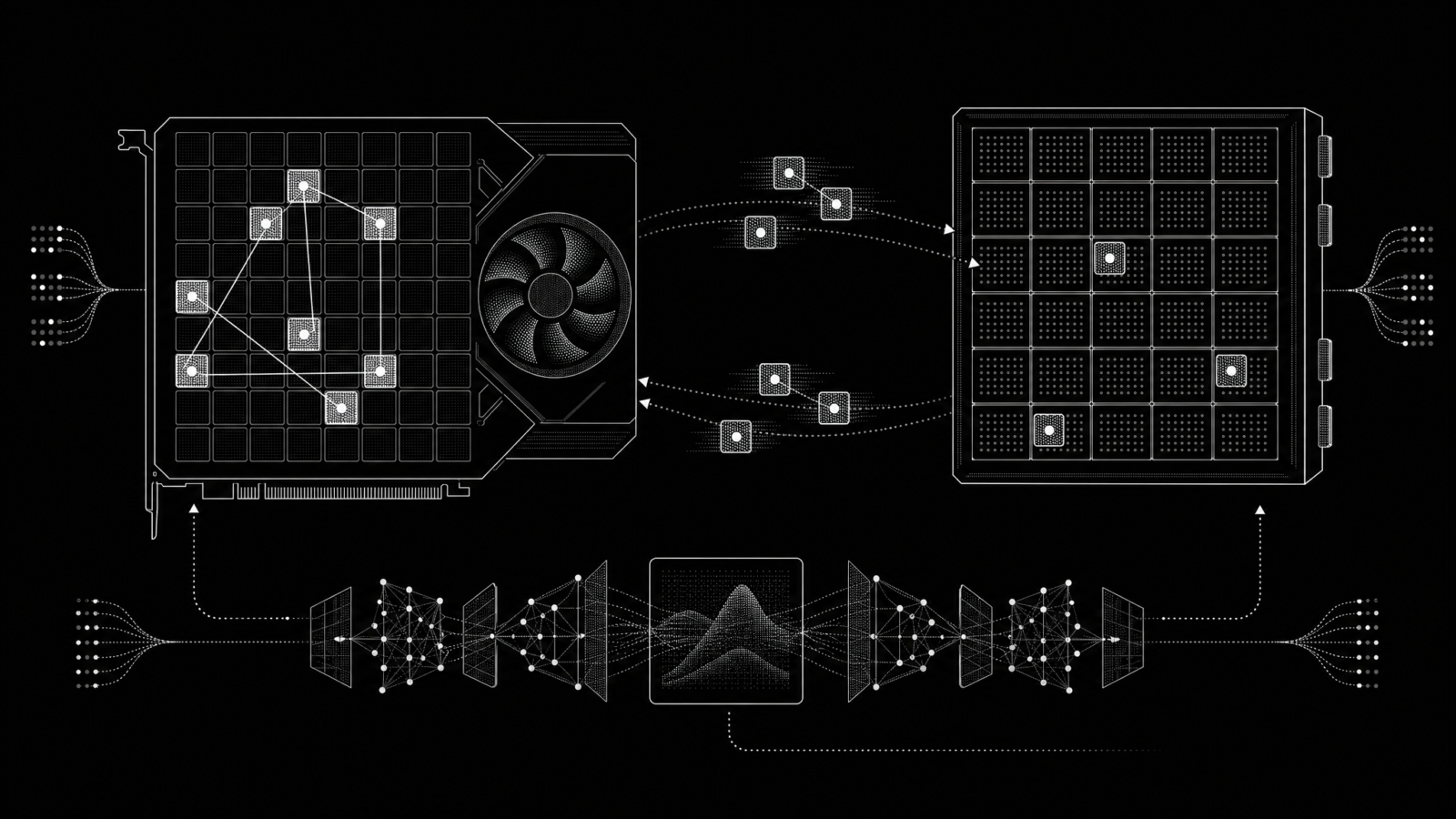 Local Qwen inference architecture with GPU and memory routing
