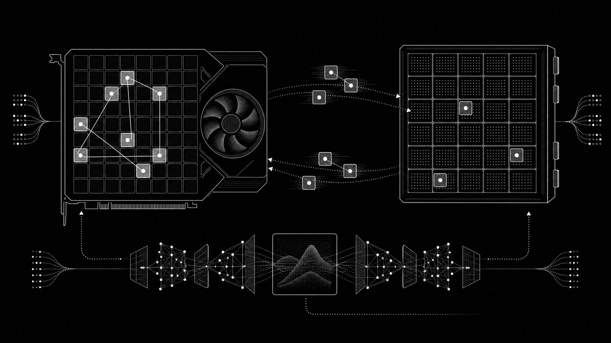 Local Qwen inference architecture with GPU and memory routing